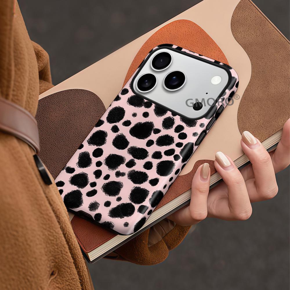 Hot-Selling Black Leopard Print Full-Coverage Case for Apple 17 Pro Max iPhone 16