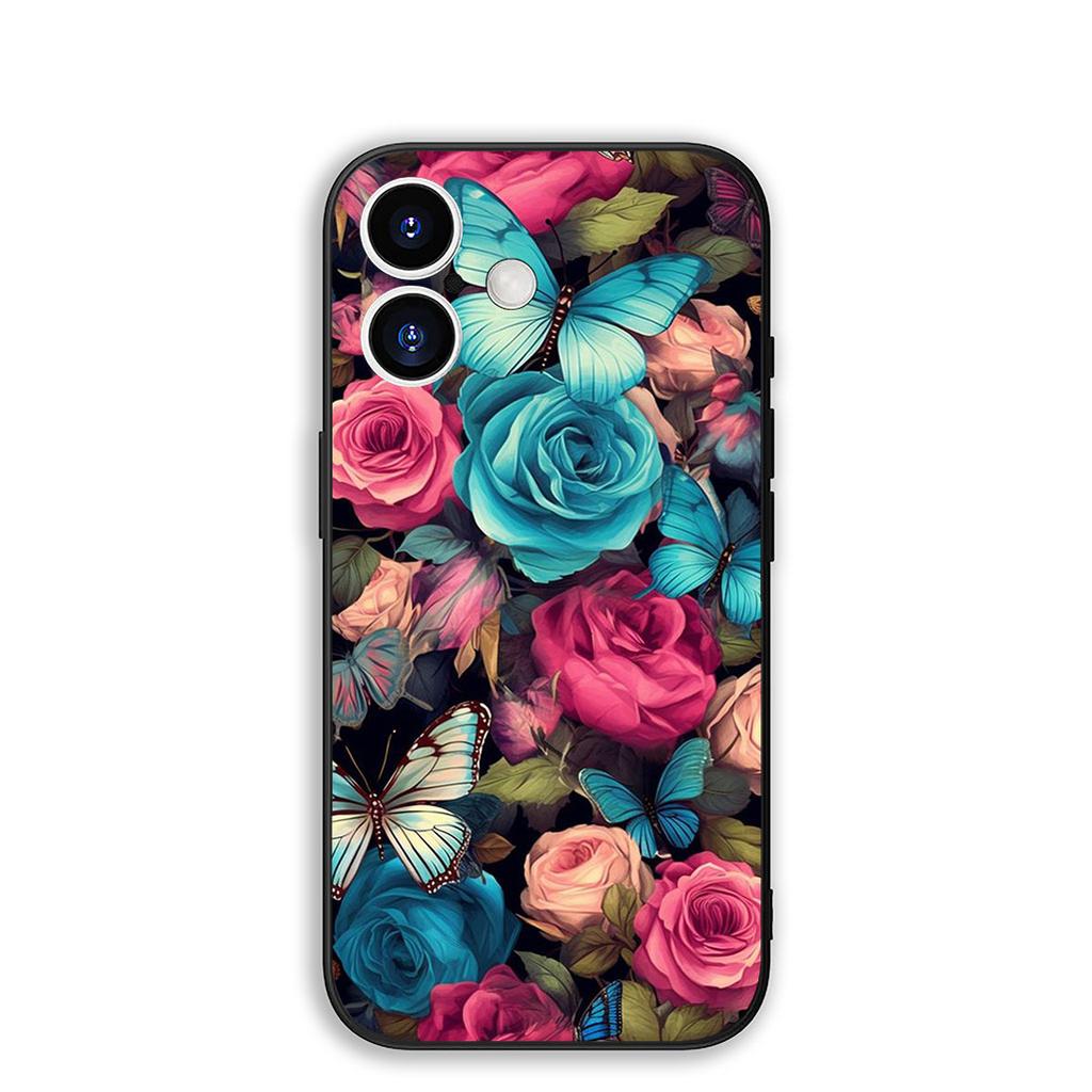 Cover for Samsung Galaxy S22 S21 S20 Fe Ultra S9 Plus + A13 A22 M21 M31 M55 M15 Phone Case Peony Rose Poppys Flower Bloom