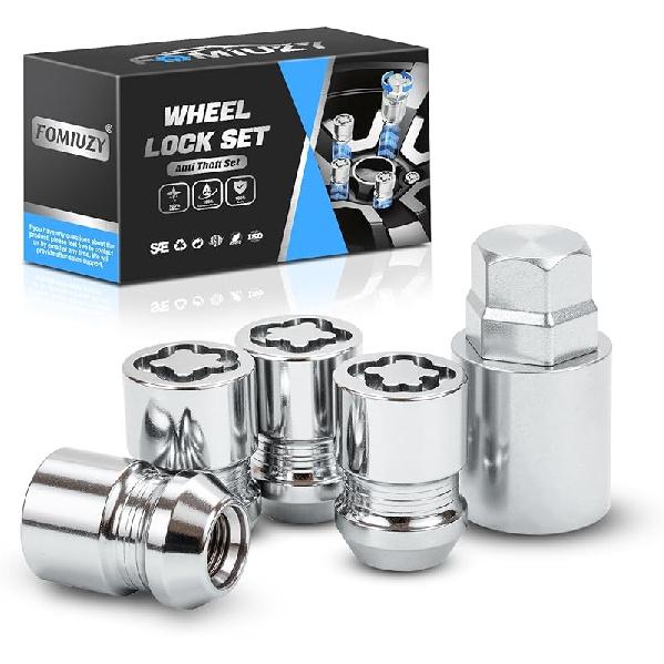 Wheel Lock Lug Nut Set M12 X 1.5 Anti Theft Fit Honda Accord Civic CRV Odyssey Acura Hyundai Accent Kia Lexus Mazda Toyota 4Runner Camry FJ Cruiser