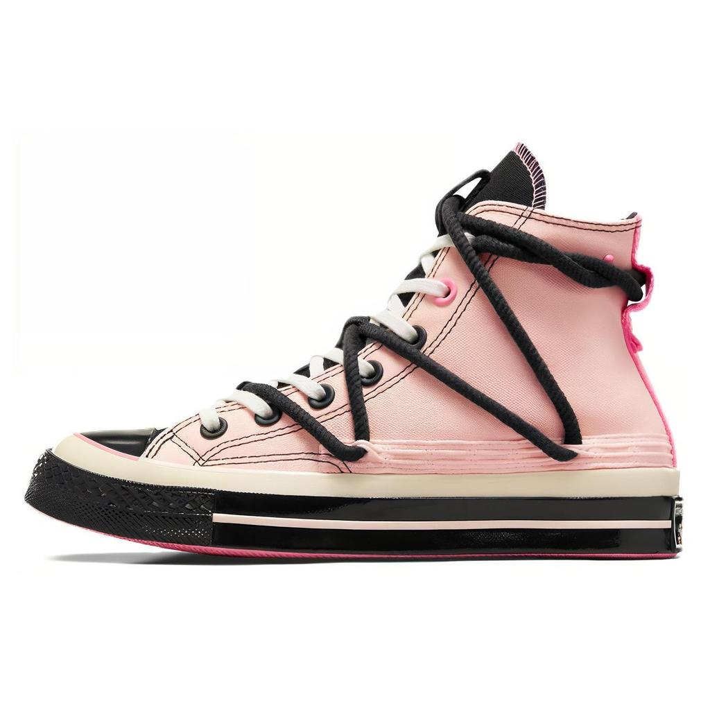 Converse 1970s Sweet Cool Color Block Double Laces High Top Canvas Shoes Unisex Sneakers Pink A09541C