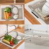 Expandable Kitchen Sink Drains Basket With Stainless Steel Meshes Quick Drying Dish Organizers Top Sale