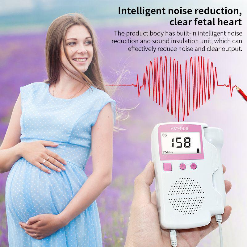 Buy Baby LCD Ultrasonic Detector Fetal Doppler Prenatal Heart Rate ...