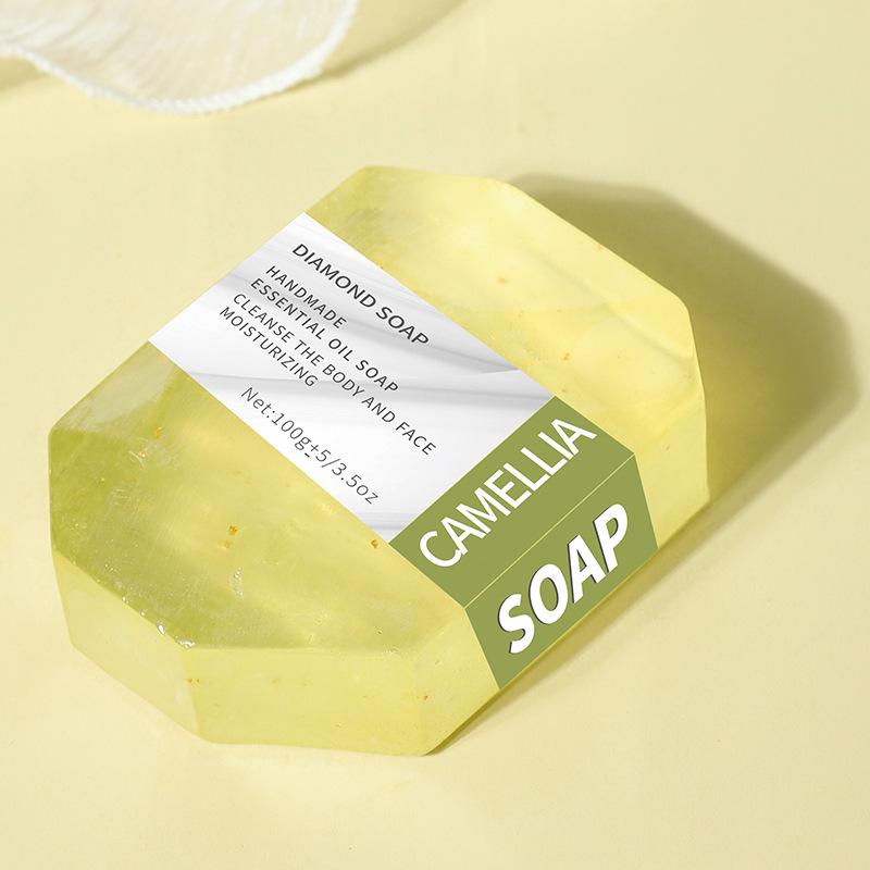 Pure Natural Gemstone Soap with Gold Leaf - Refreshing and Brightening