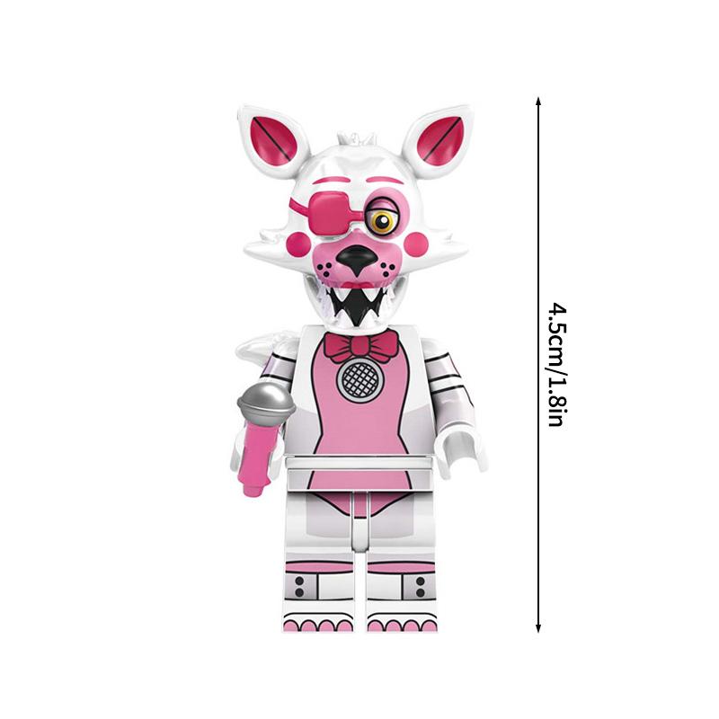 Entzückendes Freddy Bonnie Mini-Blöcke Ornament Heißes Spiel Figur Cartoon Montagebausteine Spielzeug Partygeschenke Kindergeschenke