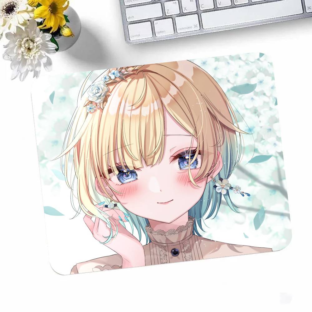 

Anime Girl VTuber VSPO Aizawa Ema Mousepad Small LockEdge Mouse Pad For Gamers Computer Desk Pad Rectangular Anti-slip Rubber LE180x220x2mm