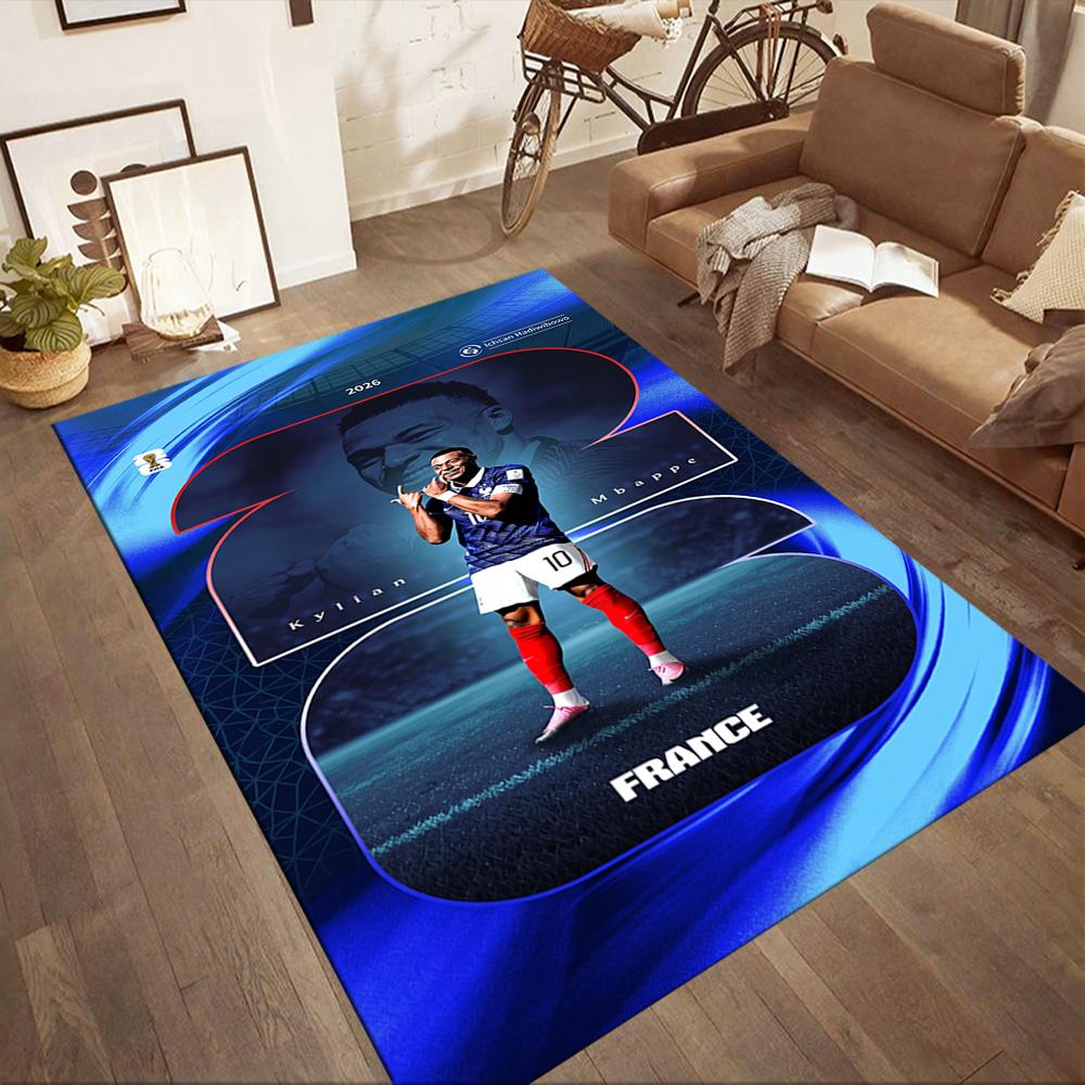 Mbappe 180 Carpet Design for Study room Living Rooms Dining Room Entryway Anti-slip Rug Anime Office Decor