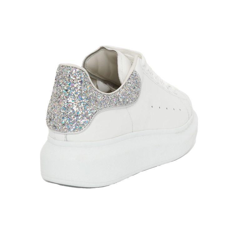 Alexander Mcqueen Oversized Sneaker 'White Holo Silver' Women's 558945WHTQI9413