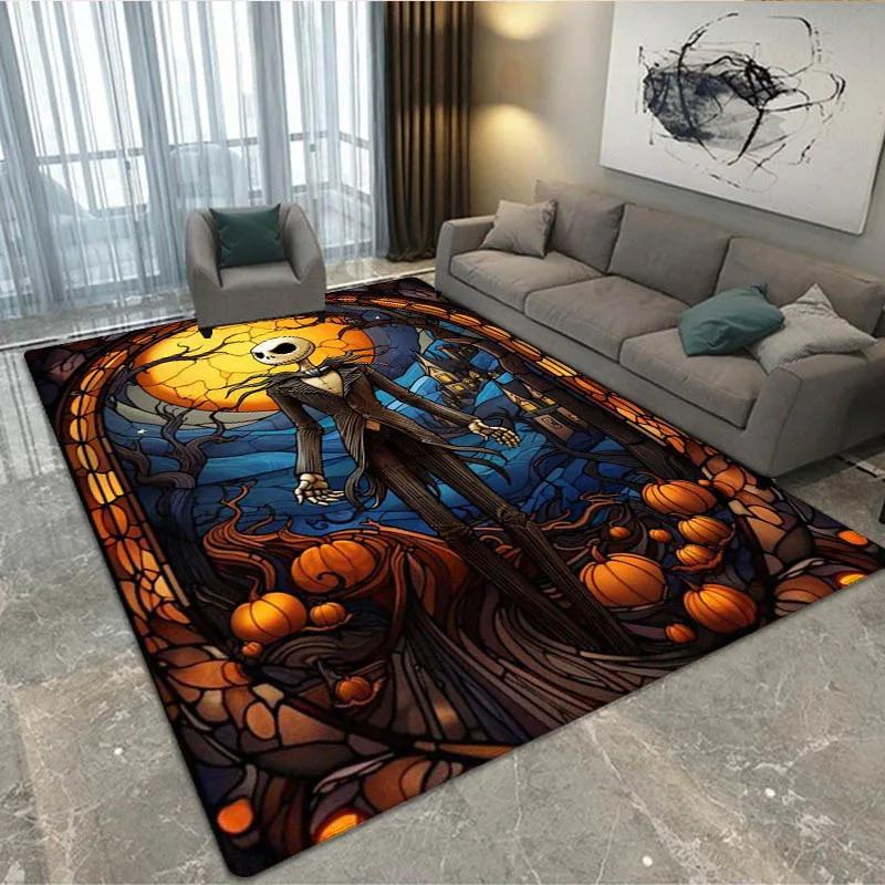 Halloween The Nightmare Before Christmas Teppich Wohnzimmer Schlafzimmer Teppich Rutschfester Teppich Zuhause Schlafzimmer Dekoration Geburtstagsgeschenk
