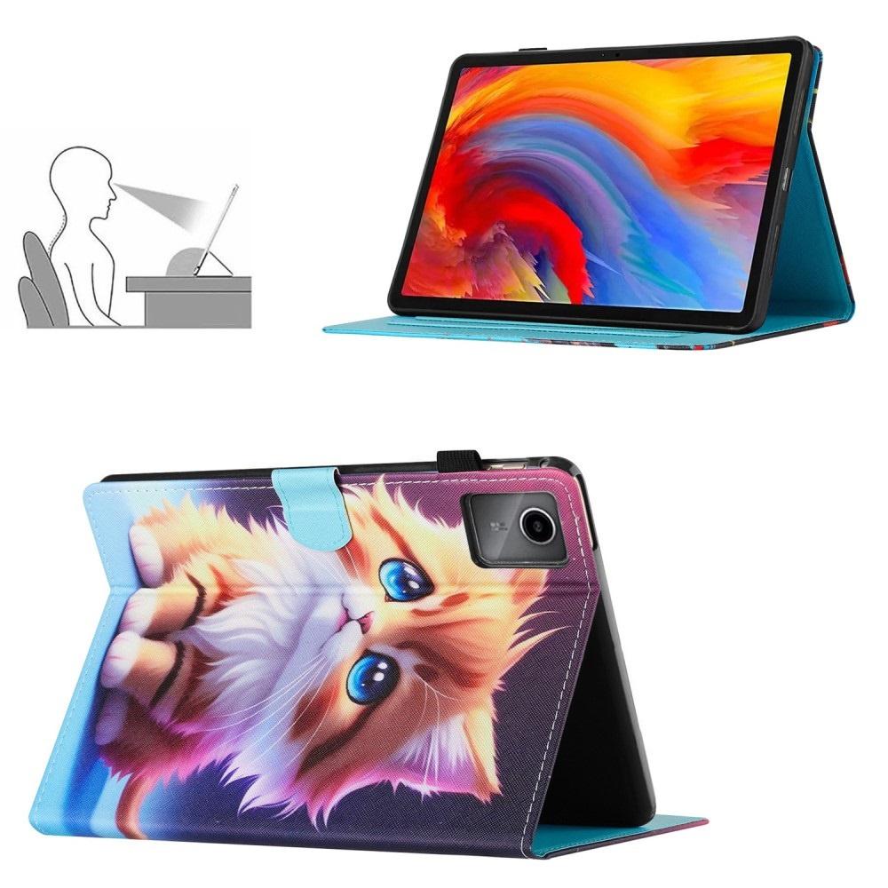 Case for Lenovo Tab M11, with flap, cat