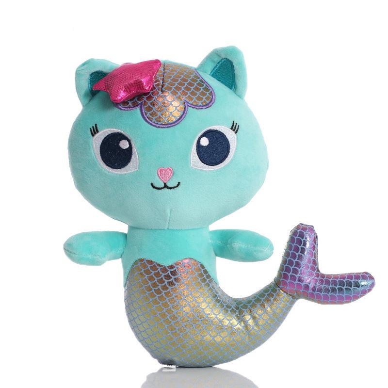 Anime Gabby Dollhouse Plush Toy Cosplay Plushie Doll Pandy Paws Mercat Catrat Kitty Fairy Cat Stuffed Animal For Kids Birthday