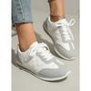 Neue Schnür-Freizeit-Sportschuhe für Damen, mit weicher Sohle und vielseitig, Forrest Gump Schuhe, Bequeme kleine weiße Schuhe
