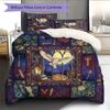 Cartoon Pattern Bedding Quilt Set Quilt Cover Pillowcase Home Decoration Birthday Gift (1 * duvet cover + 2 * pillowcase, without core)