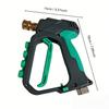 High Pressure Cleaning Gun with 4 Color-Coded Nozzles & Adapters, Ergonomic Handle, Universal for Most Pressure Washers