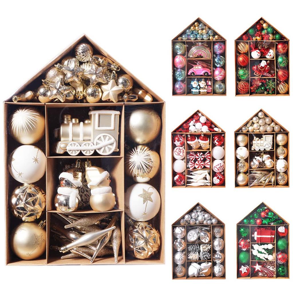 [Amazon Exklusivmarke] Weihnachtsbaumschmuck Baum Party Dekoration (Silber)