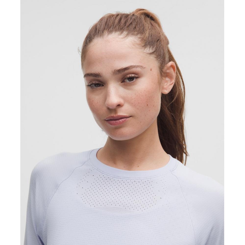 Lululemon Swiftly Mesh-Rücken Langarmshirt Serene Blue Serene Blue