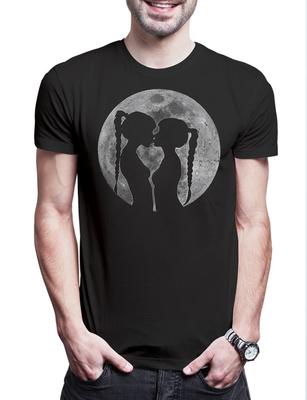 Anime Girls Moon Herren T-Shirt Hot Sexy Hentai Japan Gay LGBTQ Lesbian Girl