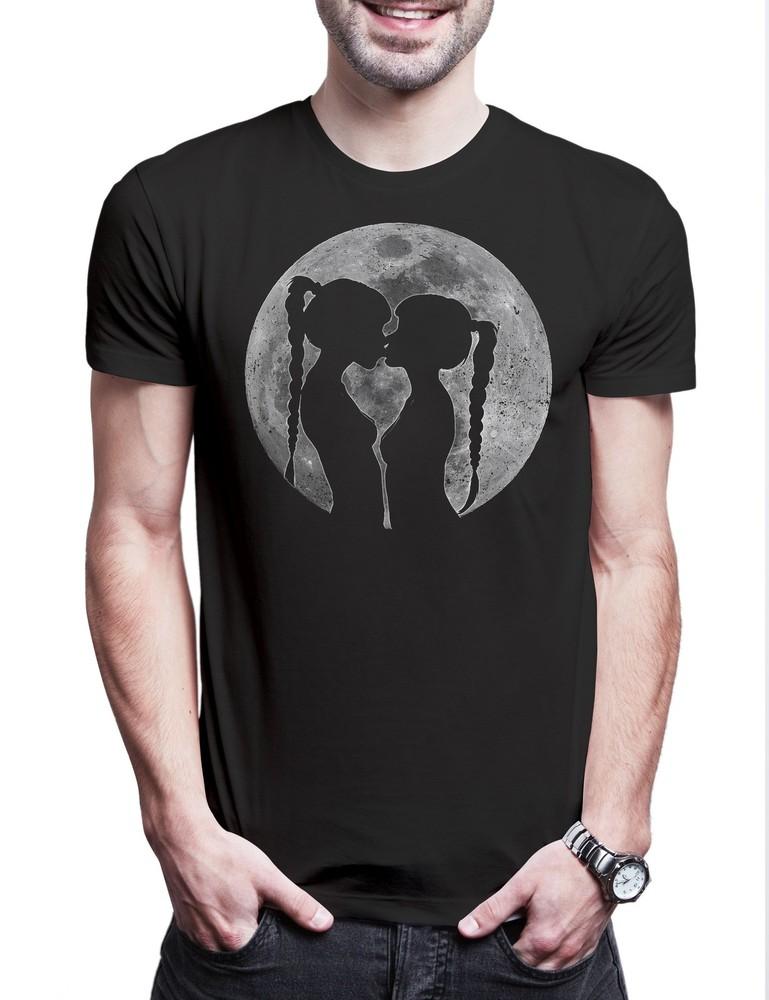 

Anime Girls Moon Herren T-Shirt Hot Sexy Hentai Japan Gay LGBTQ Lesbian Girl 3XL