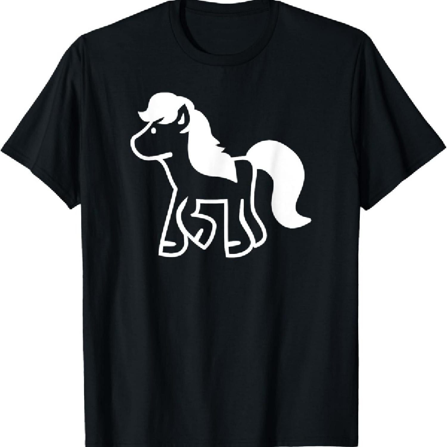 

Милая футболка с пони XXXXXL чёрный