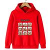 Autumn Winter Cartoon Capybara Printed Hoodies Fashionable Casual Warm Sports Long Sleeved Children's Boy Hooded Sweatshirts