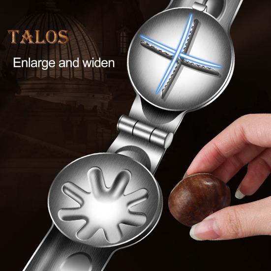 Kleště na otvírák na kaštany z nerezové oceli Ergonomická rukojeť Potravinářské lískové ořechy Vlašský ořech Crack Cracker Sheller Svorka Nástroje Kuchyňské pomůcky