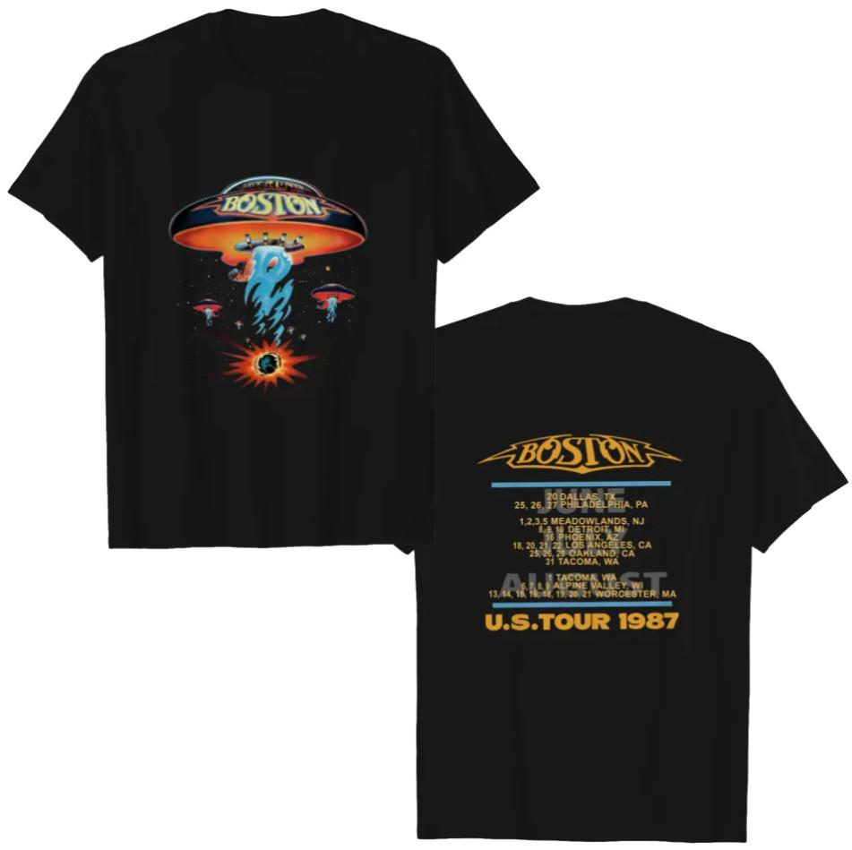 Boston Rock Band Concert Tour 1987 T-Shirt, Boston Tour Shirt Heavyweight