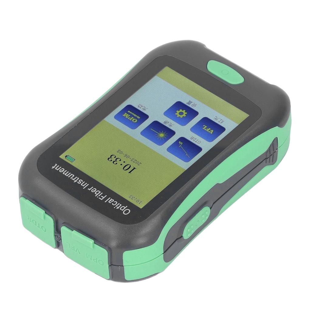 3.5 Inch Touching Display Screen Fiber Tester 5 In 1 AUA 18A Optical Time Domain Reflectometer US Plug 100‑240V