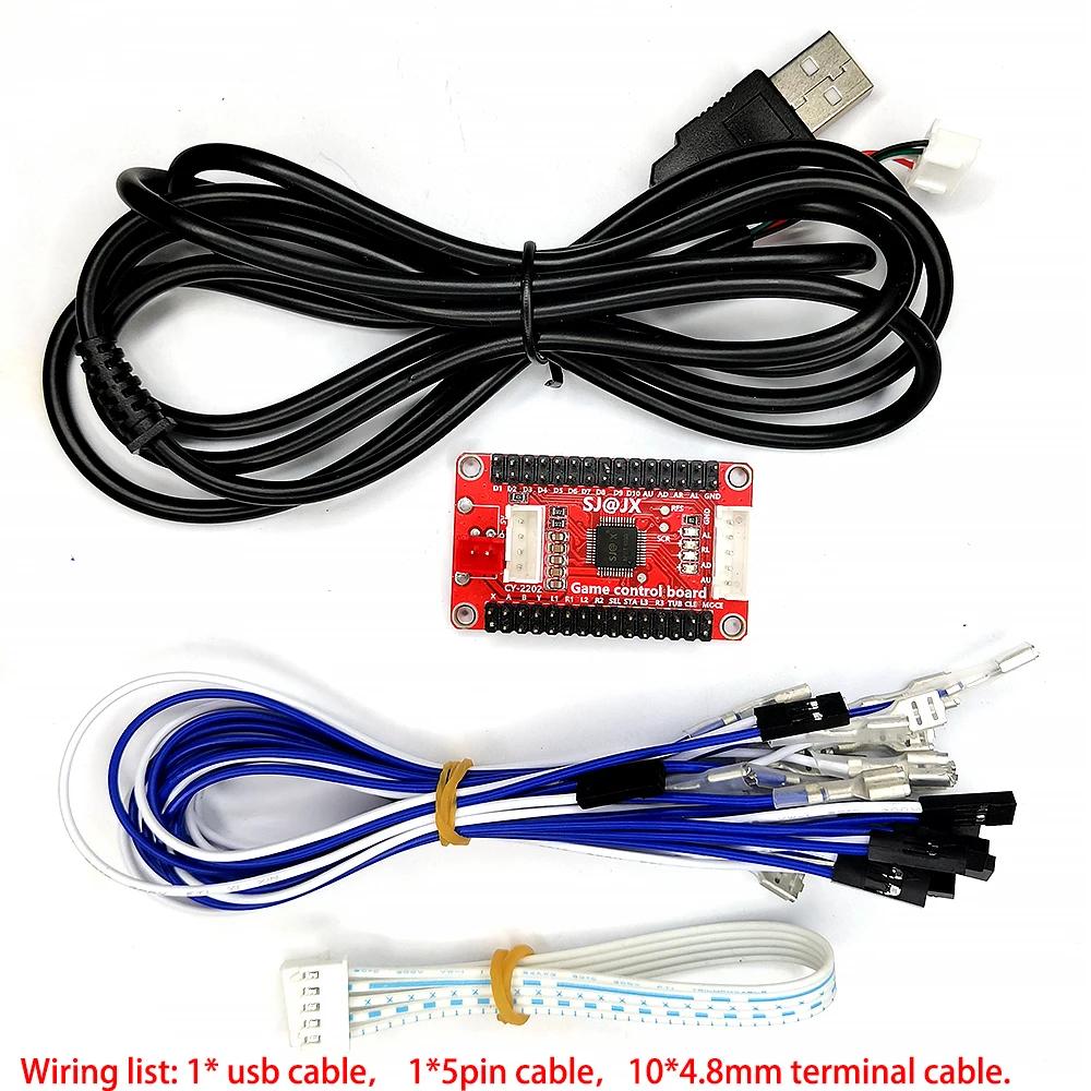 Encoder USB Platine für PC für PS3 Android SOCD Zero Delay Hitbox Controller XBOX360 Joystick Kabel DIY SANW Arcade Spielautomat