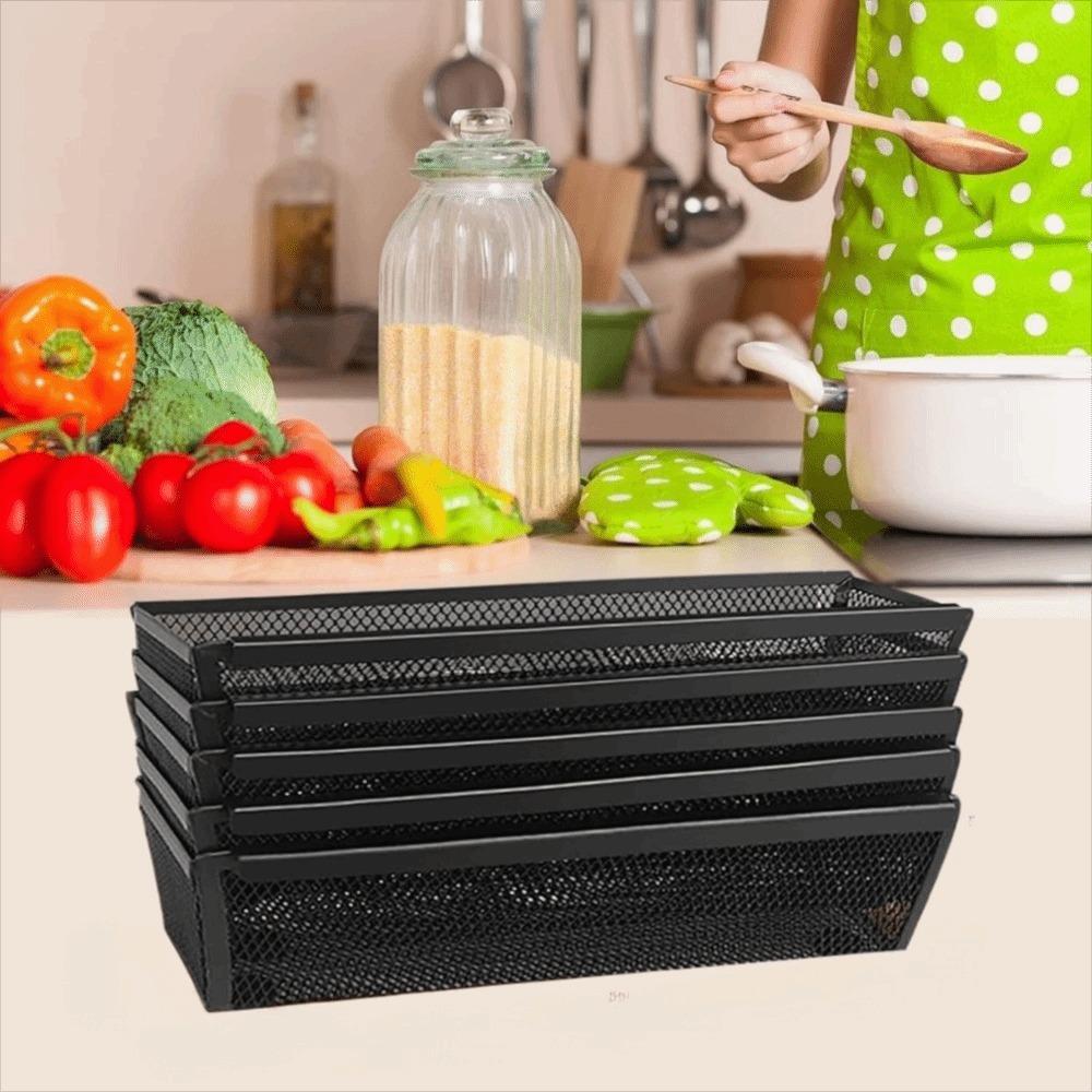 6 Pieces Mesh Drawer Cutlery Tray Ventilated Desktop Organizer Kitchen Utensil Storage Box  Bathroom