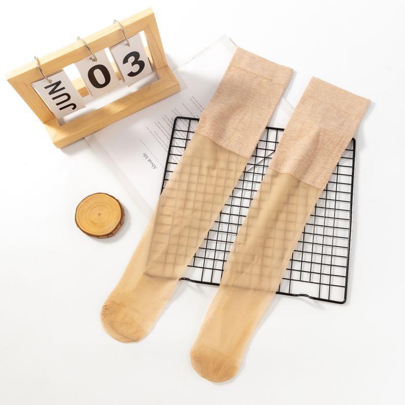 

Чулки для защиты колен для женщин с холодными ногами Сохраняют тепло и предотвращают скольжение колен. Летние тонкие шелковые гольфы 1 pair