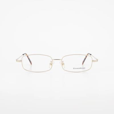 Square Metal Gold Glasses