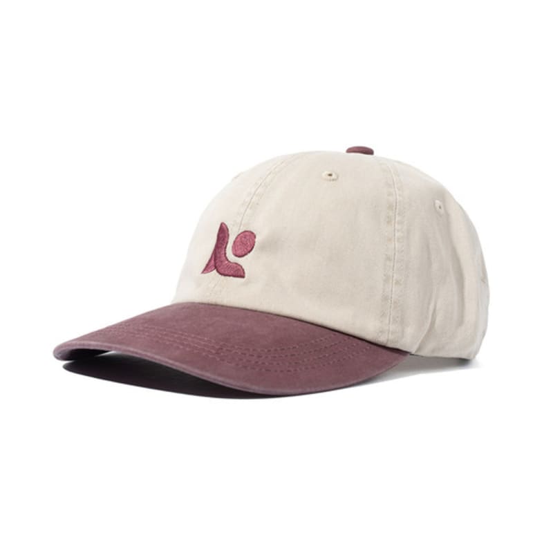 ROIDESROIS Embroidered Symbol Logo Two-Tone Ball Cap (Burgundy)