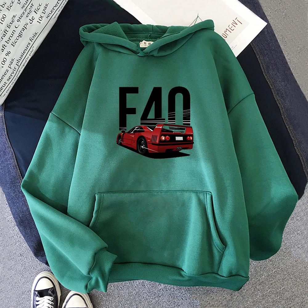 Mode Initial D Unisex/Wo Unisex F40 Auto Hoodies 2021 Unisex Casual Hoodies Sweatshirts Unisex Farbe Hoody Sweatshirt Tops JDM Kleidung