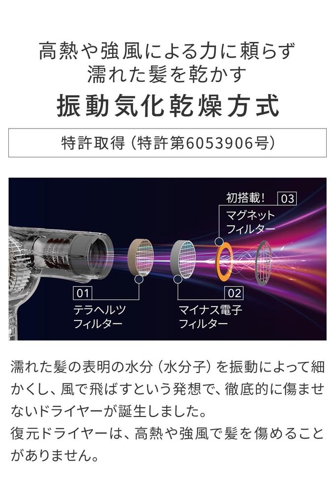 LOUVREDO Restoration Dryer Pro8 Dawn Blue [Official Store] LJ-365DR8