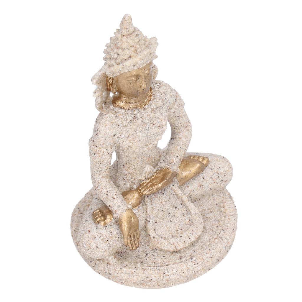 Buddha Statue Artisan Craftsmanship Clear Engraving Strong Frost Resistance Resin Meditating Buddha