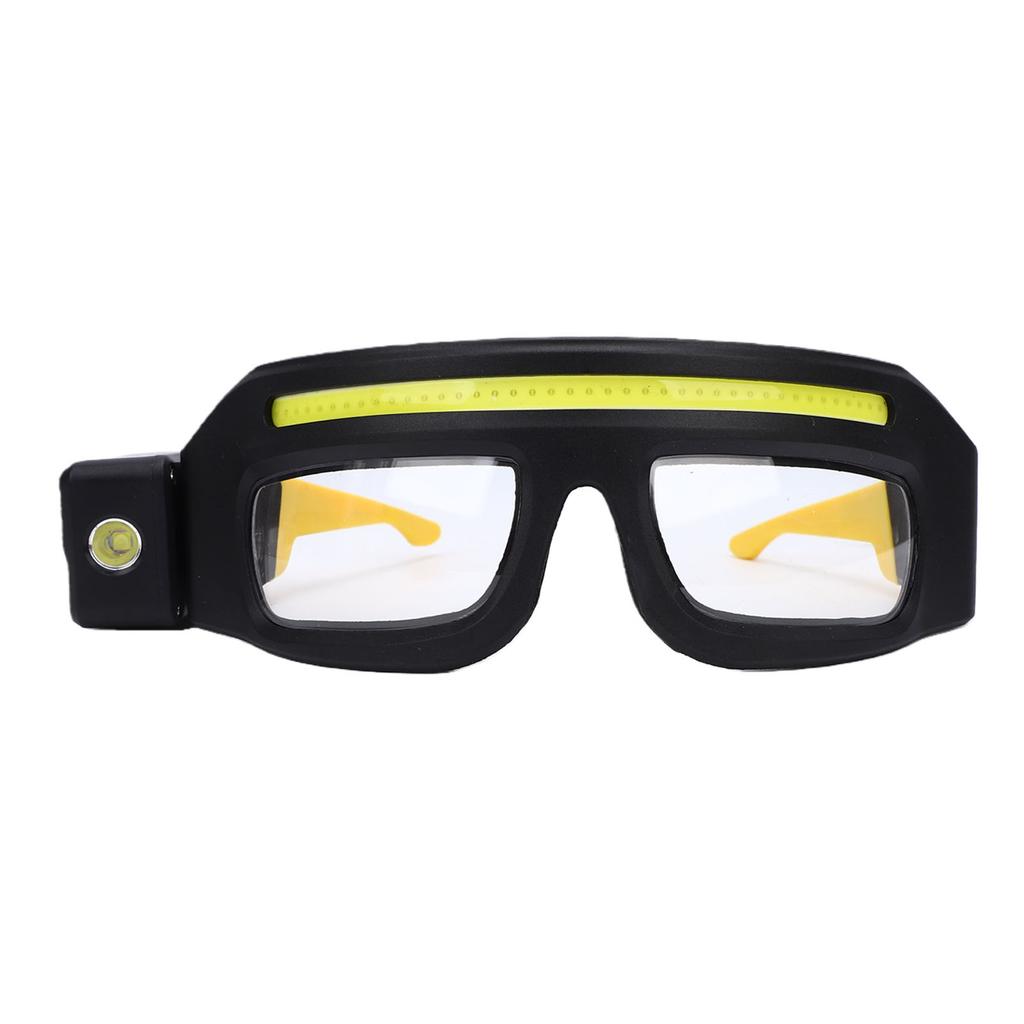 LED Headlight Glasses with Motion Sensor and Touch Control USB C Charging 5 Modes Lighted Safety Glasses for Repair