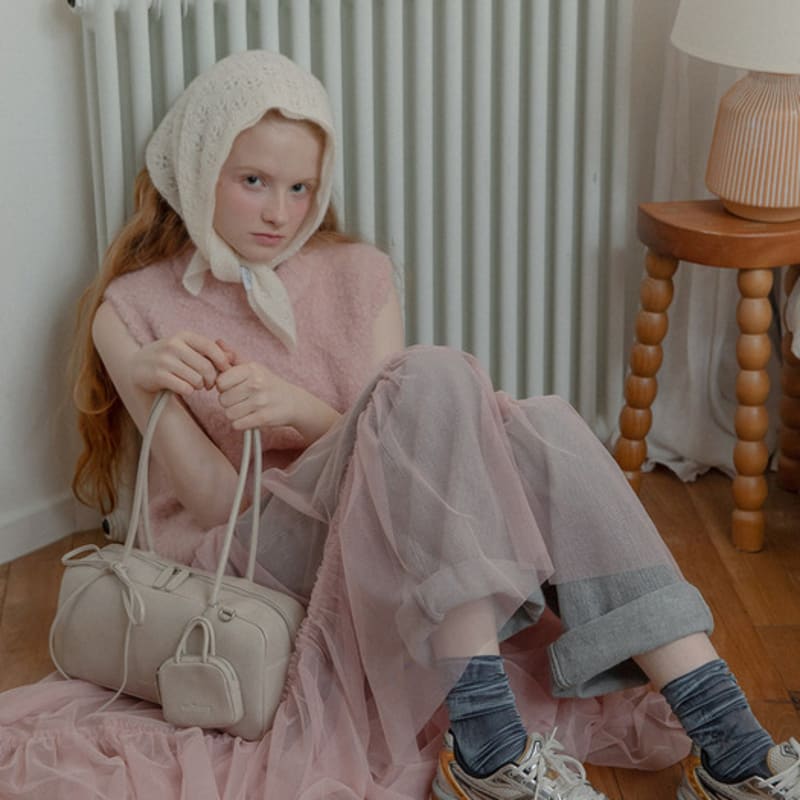 Mellotory 100% Kaschmir Häkel-Schal Stola (Elfenbein)