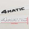 For Mercedes Benz 4MATIC Fender Side Badge Rear Trunk Emblem Decals ABS Car Styling Logo 4 MATIC Auto Sticker Accessories LJ6