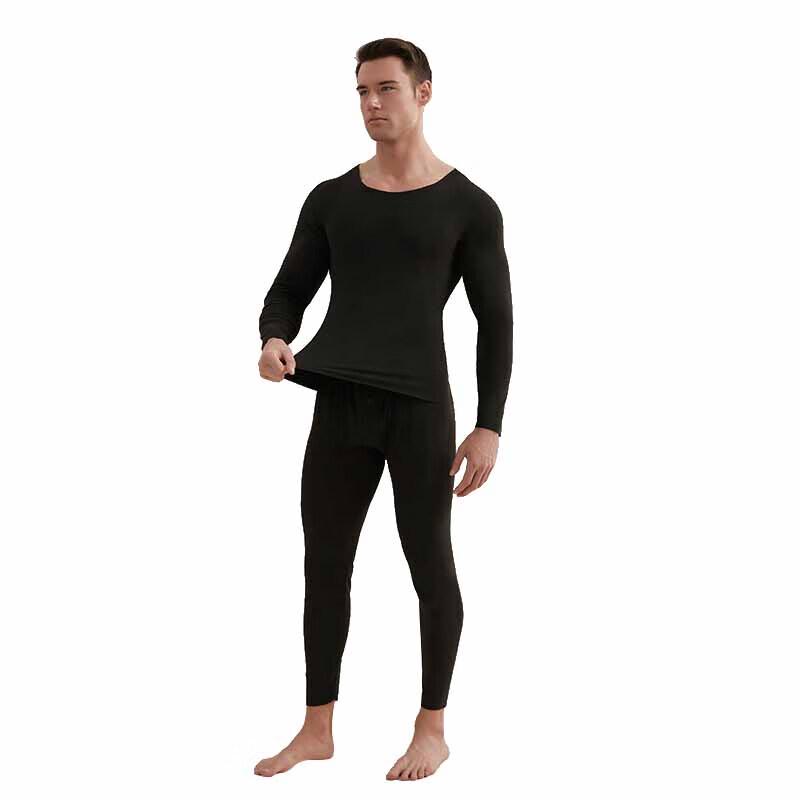 Hengyuanxiang Men's Thermal Seamless Underwear Set
