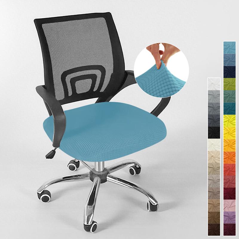 Cover For Computer Chair With Armrests Knitted Jacquard Cover For Swivel Office Chair Jacquard Seat Cover Computer Chairs