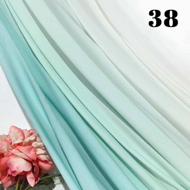 50cm Chiffon Gradient Fabric Hanfu Ancient Style Rainbow Gradient Fabric Stage Costume Design Skirt Dress DIY Sewing Material
