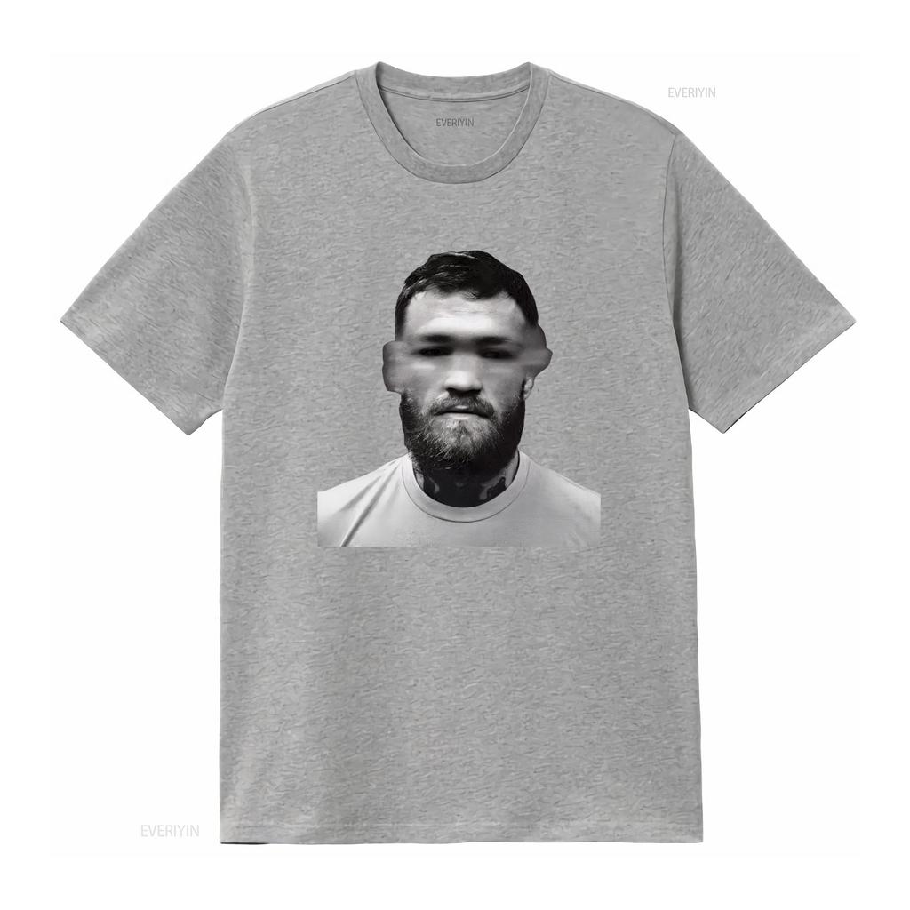 Conor McGregor Mugshot Fashion Heavy Cotton T Shirt Stylish and Comfortable for All Vintage Washed Unisex Graphic Fashion
