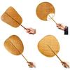 Handcrafts Bamboos Woven Fan Lightweight Cooling Fan for Summer Cooling Paddles and Weddings Parties Home Decors Gift