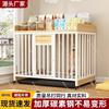 Heavy-Duty Dog Cage with Toilet,Indoor Pet Kennel for Large Breeds like Golden Retrievers,Thickened Metal Cage Safety Comfort