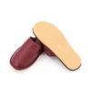 Closed-Toe Cowhide Slippers with Thickened Non-Slip Sole for All Seasons