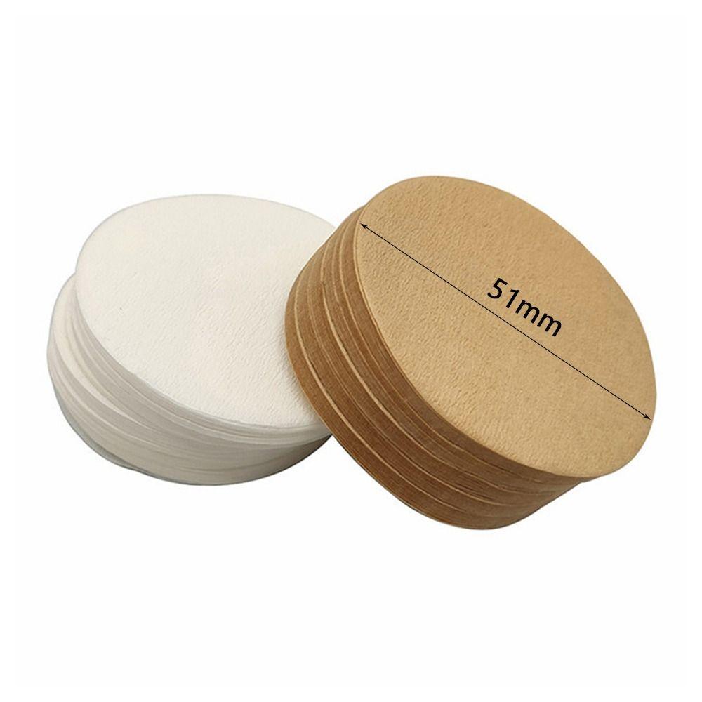 51mm Size Coffee Filter Paper Puck Screen Circular Shape Portafilter Puck Screen Paper Material Set of 100