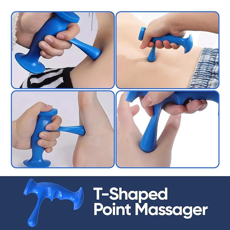 Manual Thumb Trigger Point Massager - Portable Finger Pressure Full Body Foot Back Deep Relax Tools