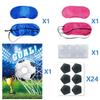 Poster Kids Celebration With Football Theme Sticker Set And Eye Mask