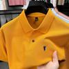 Men's Summer 2025 Embroidered Pony Logo Pure Cotton Polo Shirt