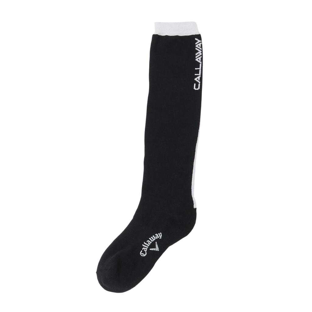 Antibacterial and Deodorizing Knee Socks Functional Material EZ Golf Socks C25193209 FR [Callaway] Women's (Logo Pattern, DRY) / / 1010_Black