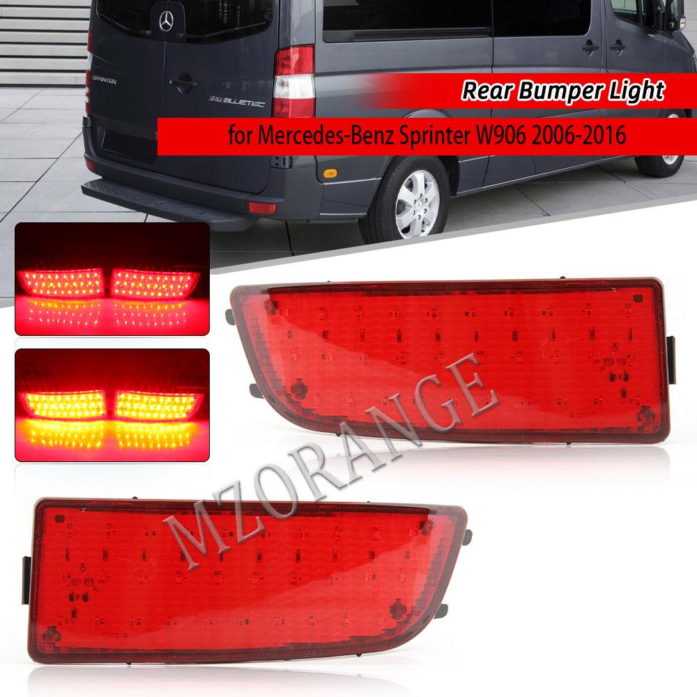 

1 пара светодиодных фонарей заднего бампера для Mercedes-Benz Sprinter W906 2006-2016, задний стоп-сигнал, отражатель автомобиля